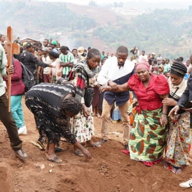 Bukavu City in eastern Congo mourns as scores of students and teachers who died in inferno are laid to rest